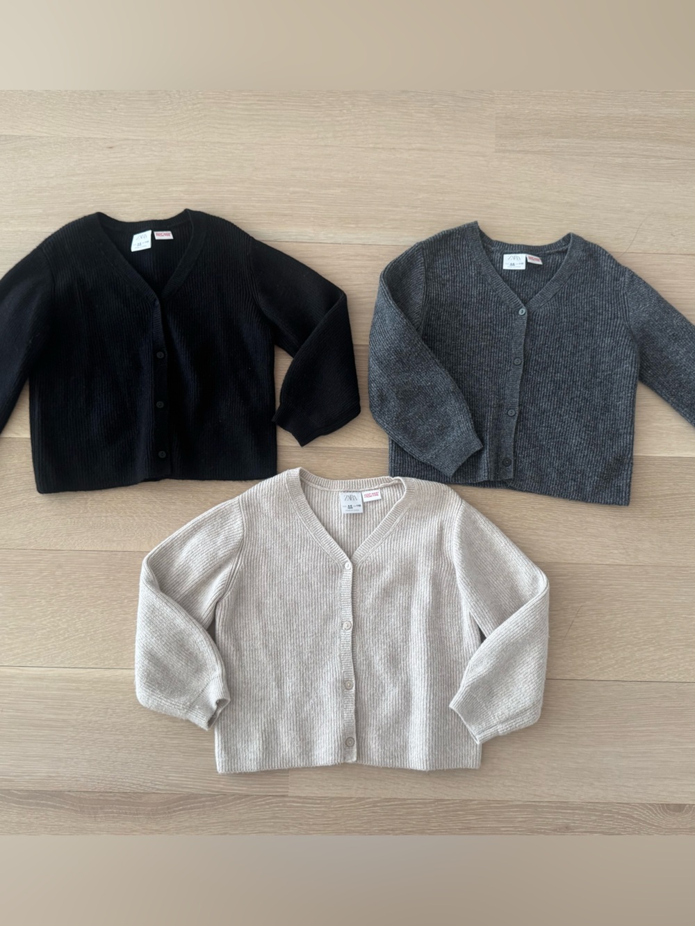 Zara Girls Cardigan Sweaters Lot of 3 - Size 4-5 years